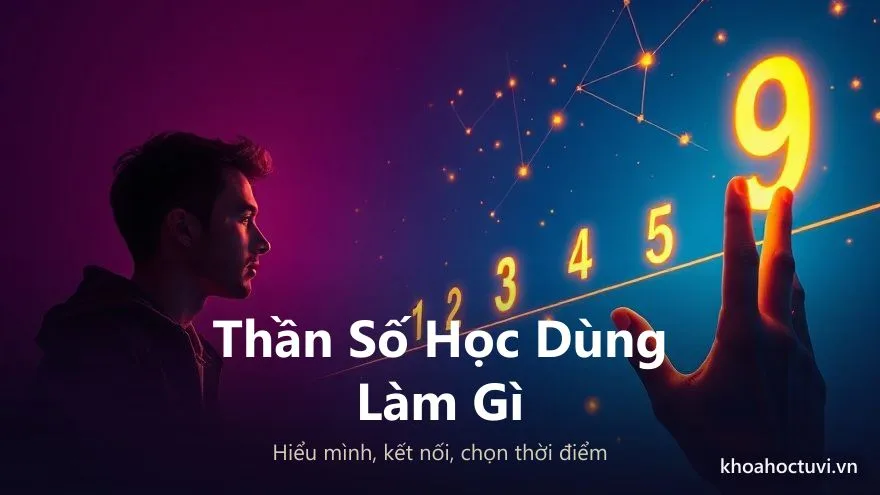 Tranh khái niệm các ứng dụng của thần số học trong hiểu mình, quan hệ và chọn thời điểm