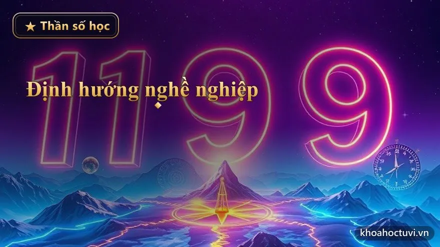 La bàn vàng kim tỏa sáng trên tấm bản đồ ánh sáng với con đường dẫn tới đỉnh núi — định hướng nghề nghiệp theo bản đồ thần số cá nhân