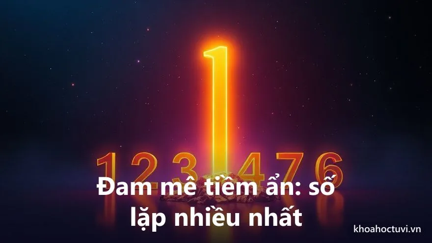 Một ngọn hải đăng vàng kim vươn cao trên lưới ô vuông phát sáng, cột sáng nhất chiếu lên trời đêm — số đam mê tiềm ẩn là đỉnh cao nhất của bảng thành phần tên