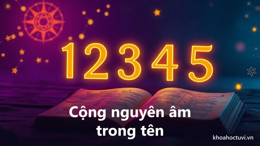 Bảng tính chỉ số linh hồn từ nguyên âm trong tên với các giá trị Pythagoras được tô sáng