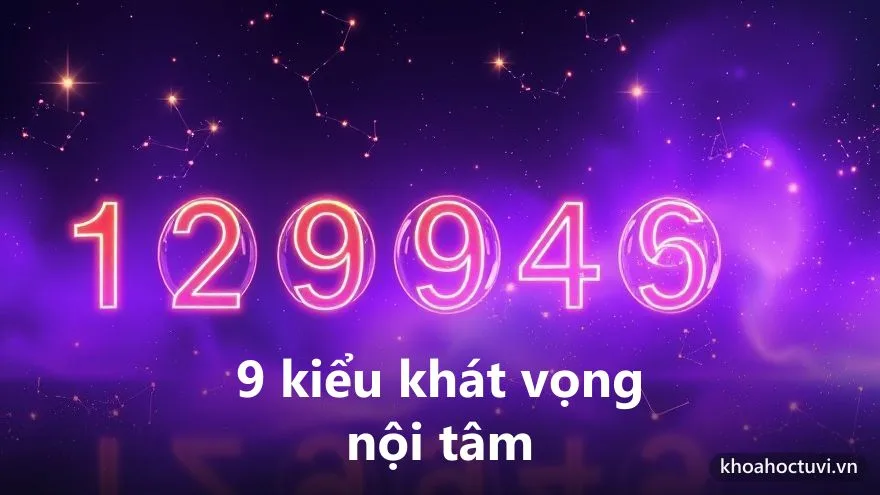 Sơ đồ chín kiểu khát vọng nội tâm ứng với con số linh hồn từ một đến chín