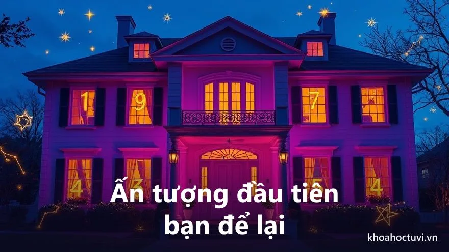Hình ảnh cửa nhà rực sáng minh họa ấn tượng đầu tiên mà chỉ số nhân cách tạo ra trong mắt người khác
