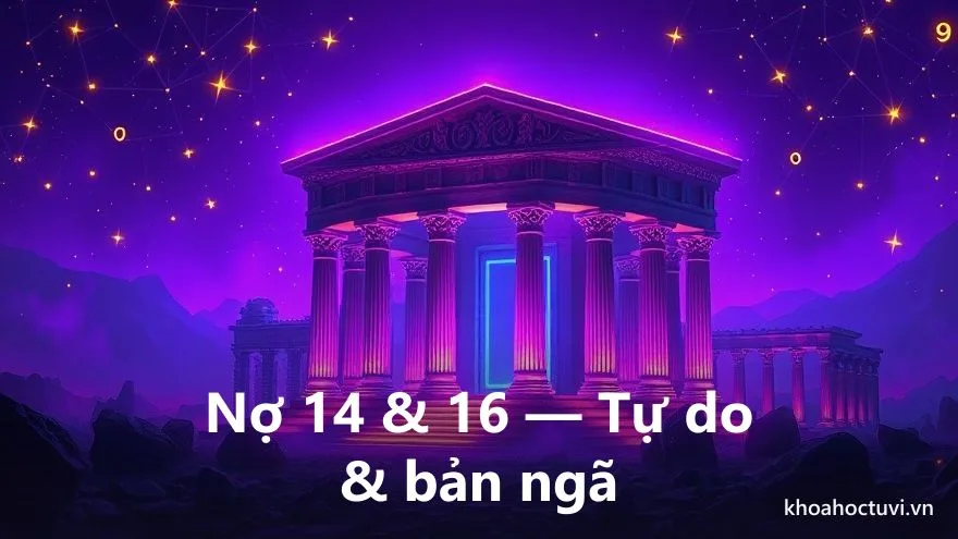 Hình ảnh một công trình được xây lại từ đổ vỡ minh họa nợ nghiệp số 14 và 16 về tự do và bản ngã