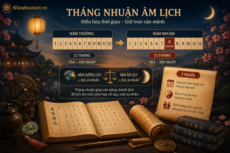 Bảng các năm nhuận âm lịch gần đây