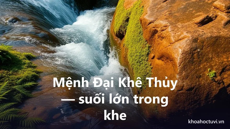 Mệnh Đại Khê Thủy của người tuổi Ất Mão — ý nghĩa ngũ hành Thủy