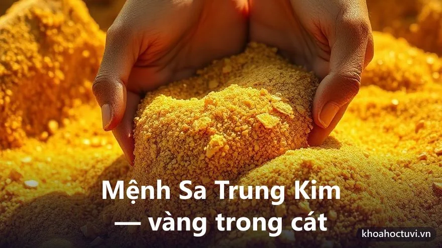 Mệnh Sa Trung Kim của người tuổi Giáp Ngọ — ý nghĩa ngũ hành Kim