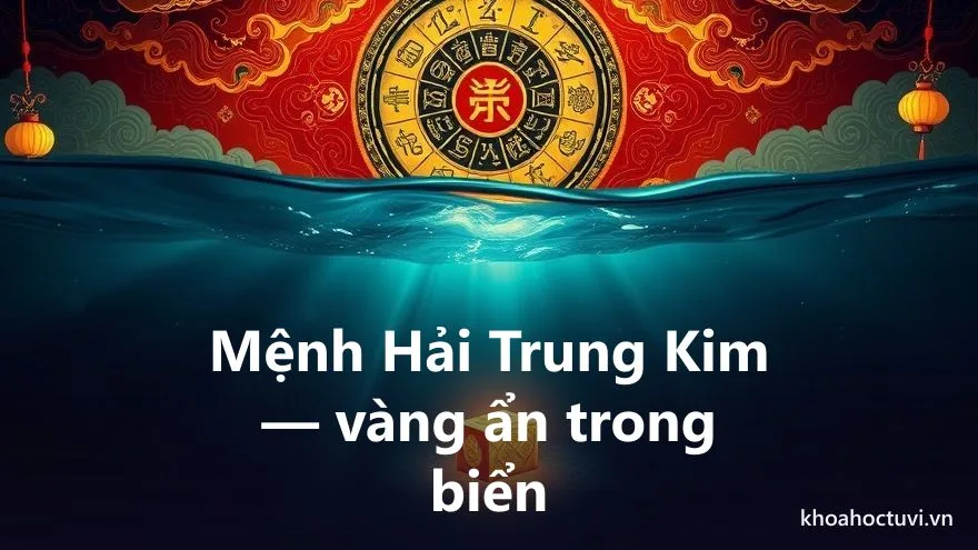 Mệnh Hải Trung Kim của người tuổi Giáp Tý — ý nghĩa ngũ hành Kim