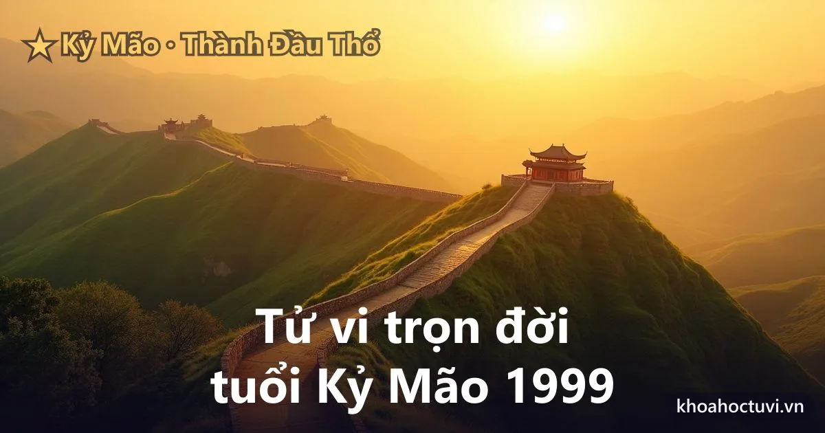 Tử vi trọn đời tuổi Kỷ Mão 1999 — luận giải cả đời nam và nữ mạng, mệnh Thành Đầu Thổ