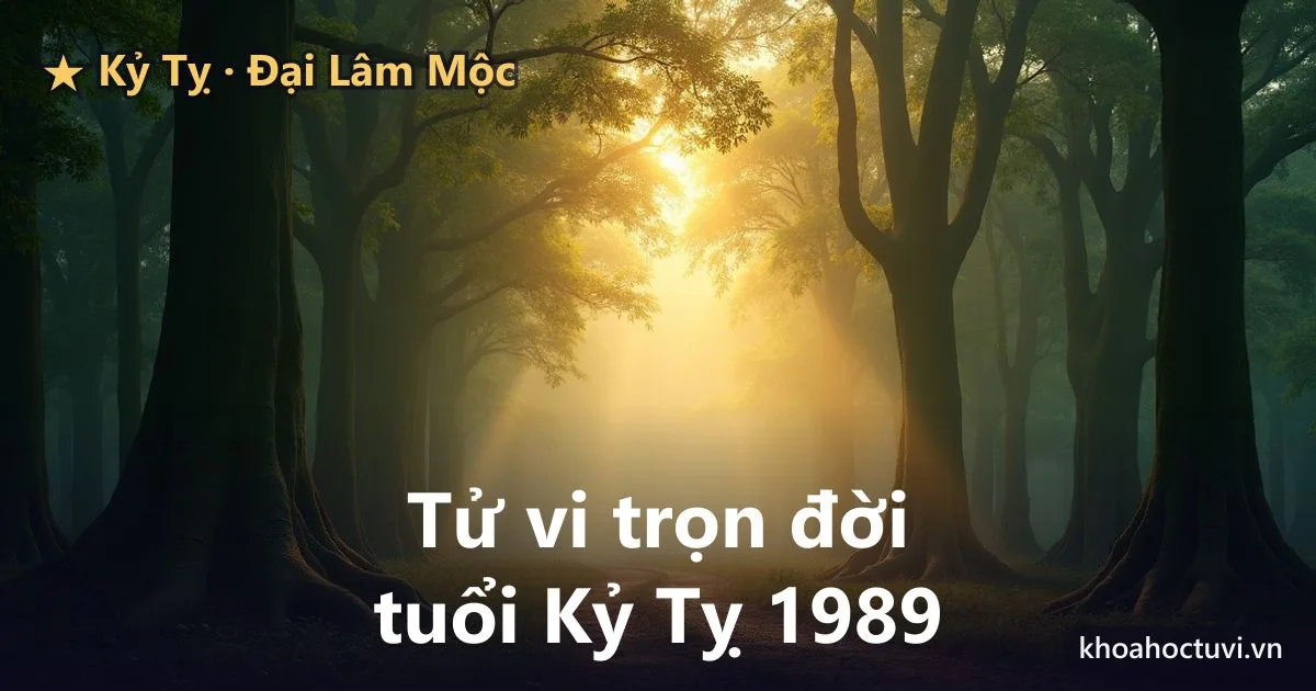 Tử vi trọn đời tuổi Kỷ Tỵ 1989 — luận giải cả đời nam và nữ mạng, mệnh Đại Lâm Mộc