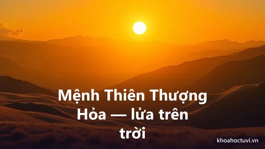 Mệnh Thiên Thượng Hỏa của người tuổi Mậu Ngọ — ý nghĩa ngũ hành Hỏa