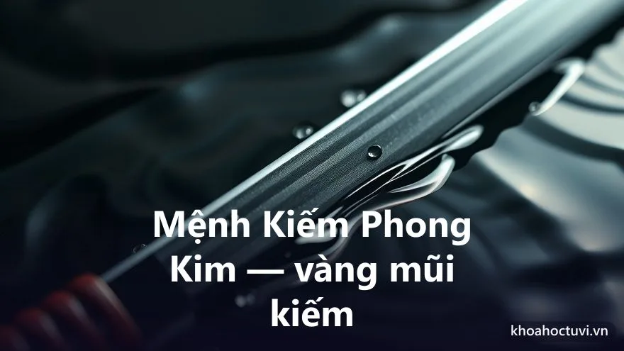 Mệnh Kiếm Phong Kim của người tuổi Nhâm Thân — ý nghĩa ngũ hành Kim