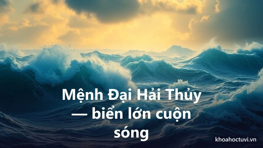 Mệnh Đại Hải Thủy của người tuổi Nhâm Tuất — ý nghĩa ngũ hành Thủy