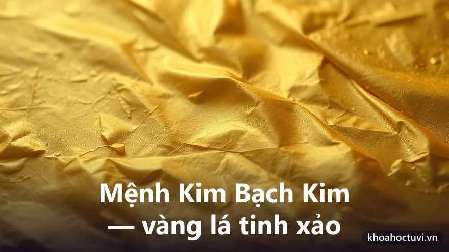 Mệnh Kim Bạch Kim của người tuổi Quý Mão — ý nghĩa ngũ hành Kim