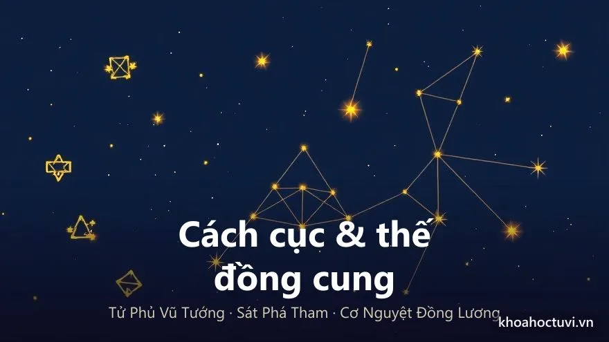 Các thế đồng cung và cách cục của 14 chính tinh trong lá số tử vi