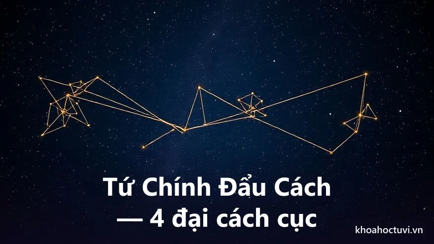 Bốn đại cách cục tứ chính đẩu cách trong tử vi, mỗi nhóm chính tinh kết thành một chòm sao riêng biệt
