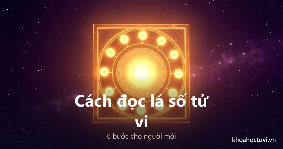 Cách Đọc Lá Số Tử Vi Cho Người Mới: 6 Bước Từ A Đến Z