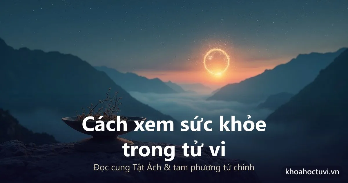 Cách xem sức khỏe trong tử vi: đọc cung Tật Ách, thọ tinh và tai ách
