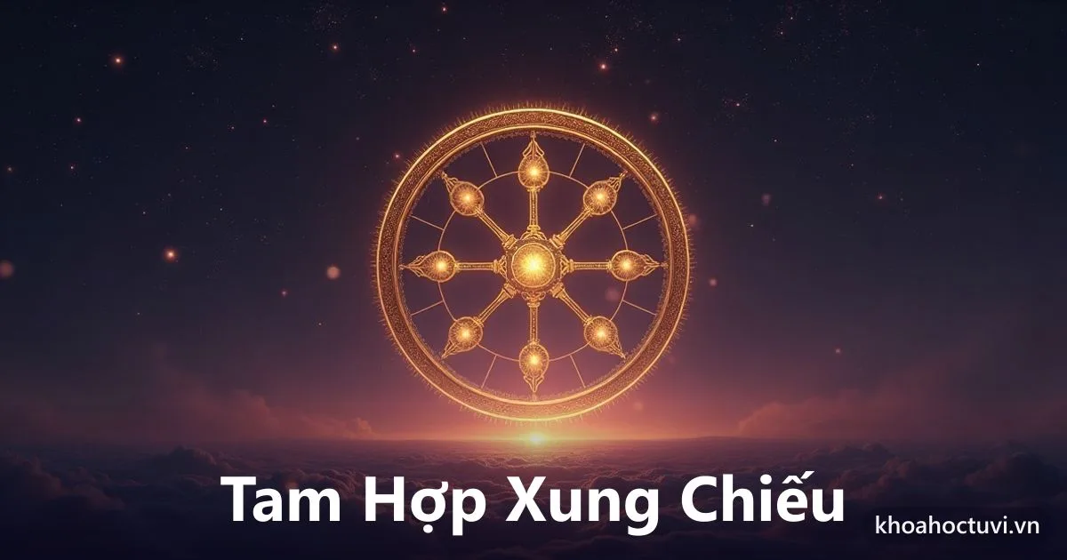 Sơ đồ tam hợp xung chiếu của các con giáp trong tử vi