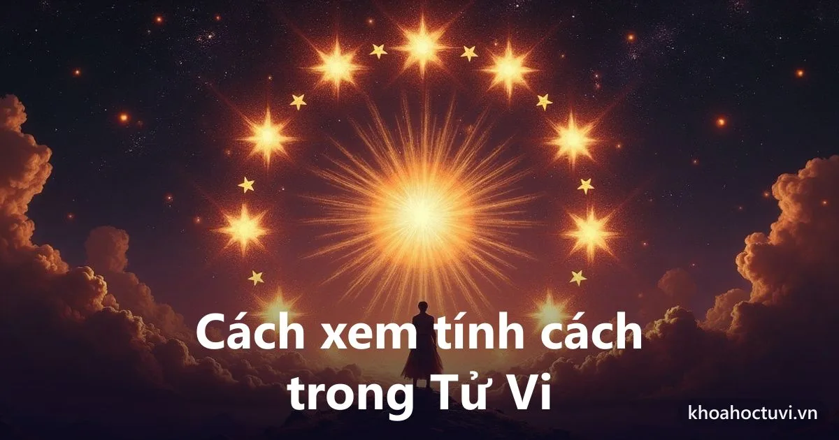 Chân dung ẩn dụ về nội tâm một con người qua lá số, minh họa dùng tử vi để hiểu bản thân