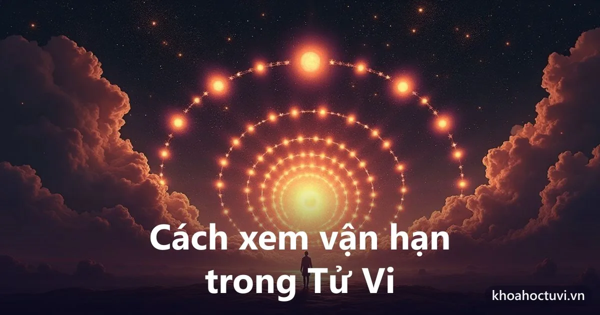 Vòng Đại Vận trải theo thời gian, minh họa ứng dụng tử vi để chủ động trước vận hạn