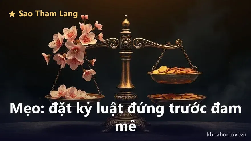 Lời khuyên cho người Tham Lang thủ Mệnh: cân bằng cán cân đam mê và kỷ luật suốt đời