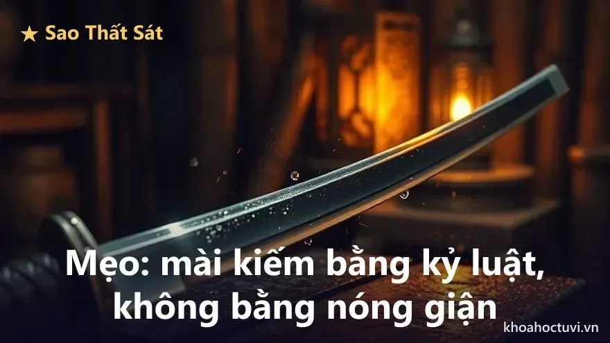 Lời khuyên cho người Thất Sát thủ Mệnh: mài kiếm mỗi ngày, kỷ luật biến sát khí thành sức bật