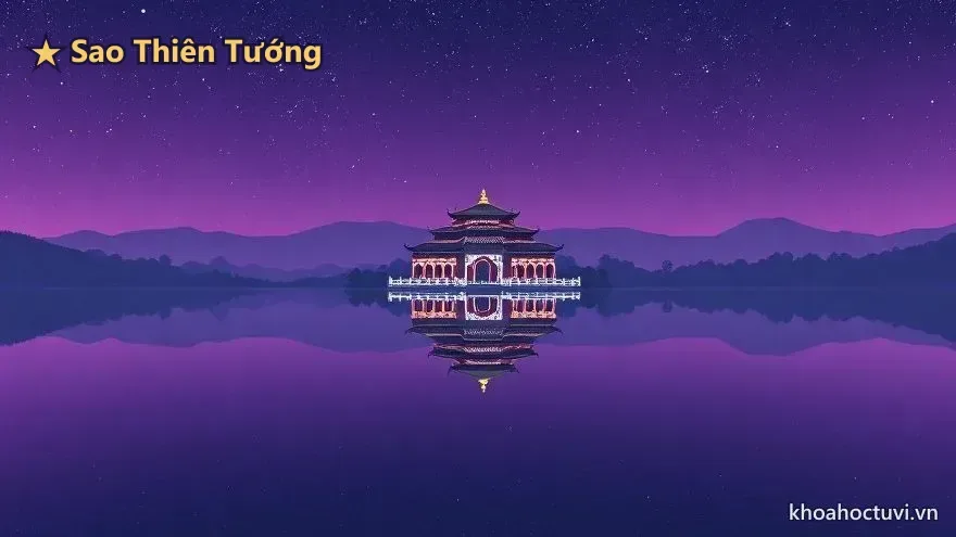 Hậu vận người Thiên Tướng thủ Mệnh — mặt hồ phẳng soi rõ mọi thứ, tâm thế công chính của ấn tinh