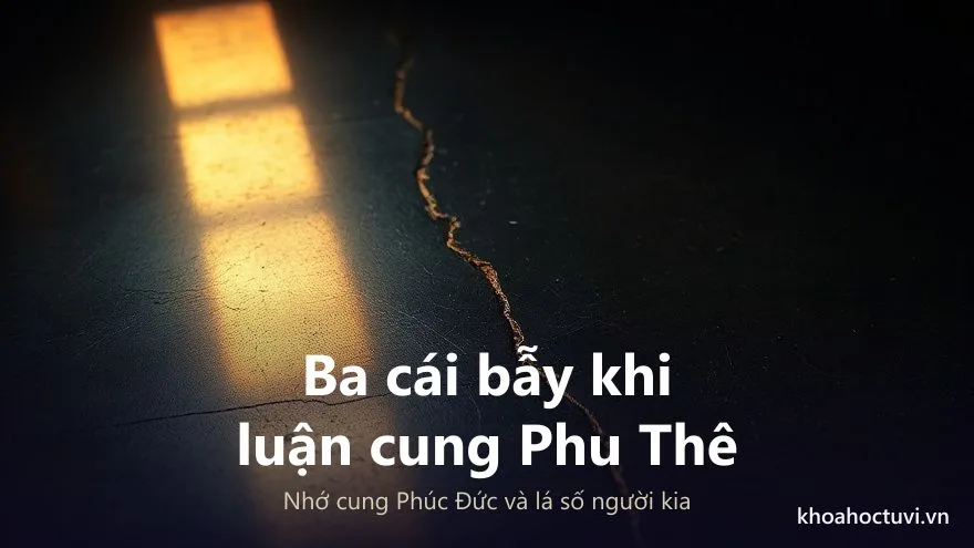 Ba cái bẫy khi đọc cung hôn nhân: xem như bản mô tả người thật, quên cung Phúc Đức và quên rằng hôn nhân có hai lá số