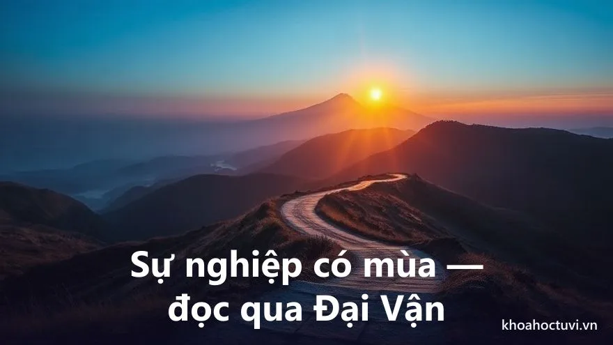 Sự nghiệp có mùa — con đường công danh lên xuống qua các Đại Vận mười năm trong lá số Tử Vi