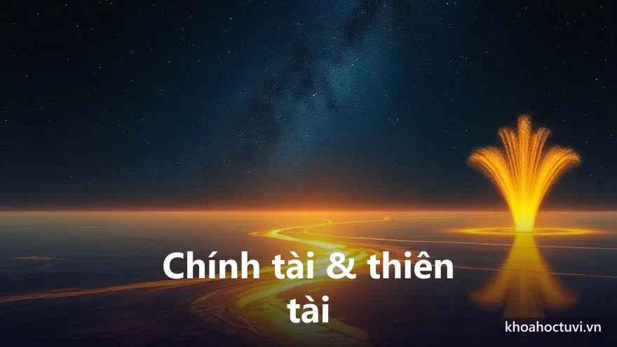 Chính tài và thiên tài — hai dòng tiền trong cung Tài Bạch: một dòng chảy đều, một dòng bùng lên bất ngờ