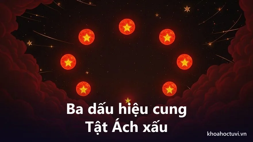 Ba dấu hiệu của một cung Tật Ách xấu trên lá số Tử Vi: chính tinh hãm địa, sát tinh huyết quang hội tụ và Hóa Kỵ nhập cung