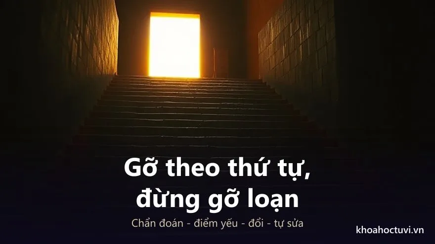 Bốn bước hóa giải cung Phu Thê xấu: chẩn đoán, xác định điểm yếu, đổi cái đổi được và làm việc với chính mình