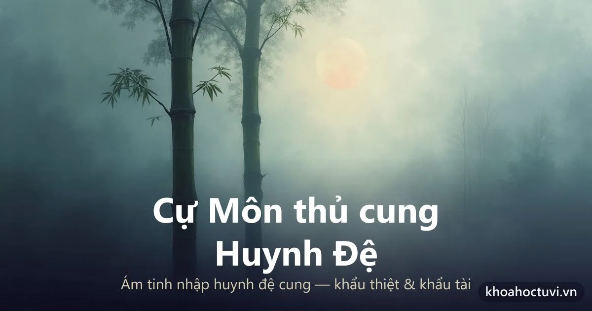 Sao Cự Môn thủ cung Huynh Đệ — luận giải Tử Vi Đẩu Số