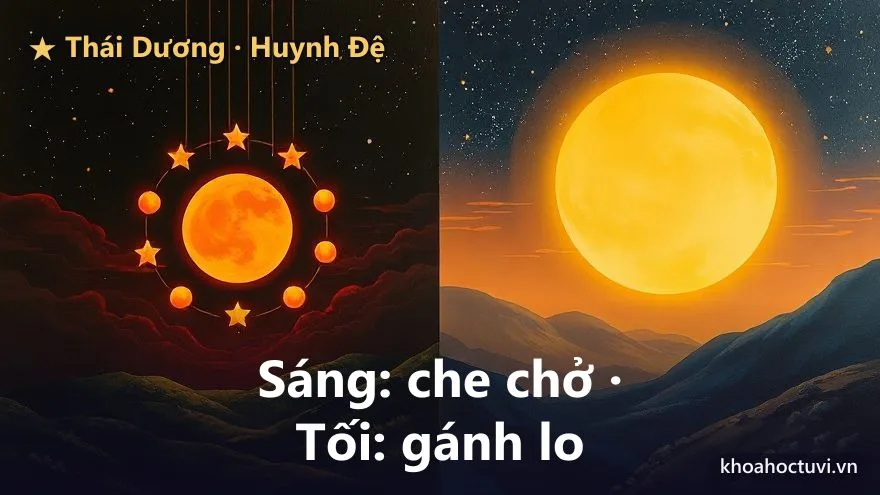 Thái Dương thủ cung Huynh Đệ — đắc địa và hãm