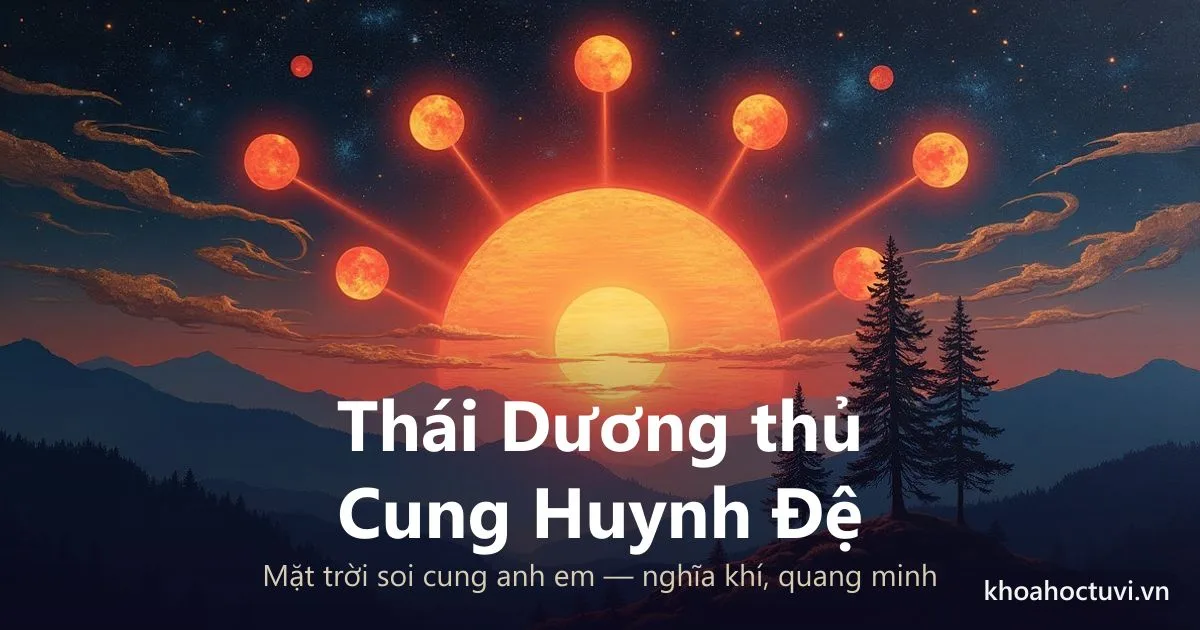 Sao Thái Dương thủ cung Huynh Đệ — luận giải Tử Vi Đẩu Số