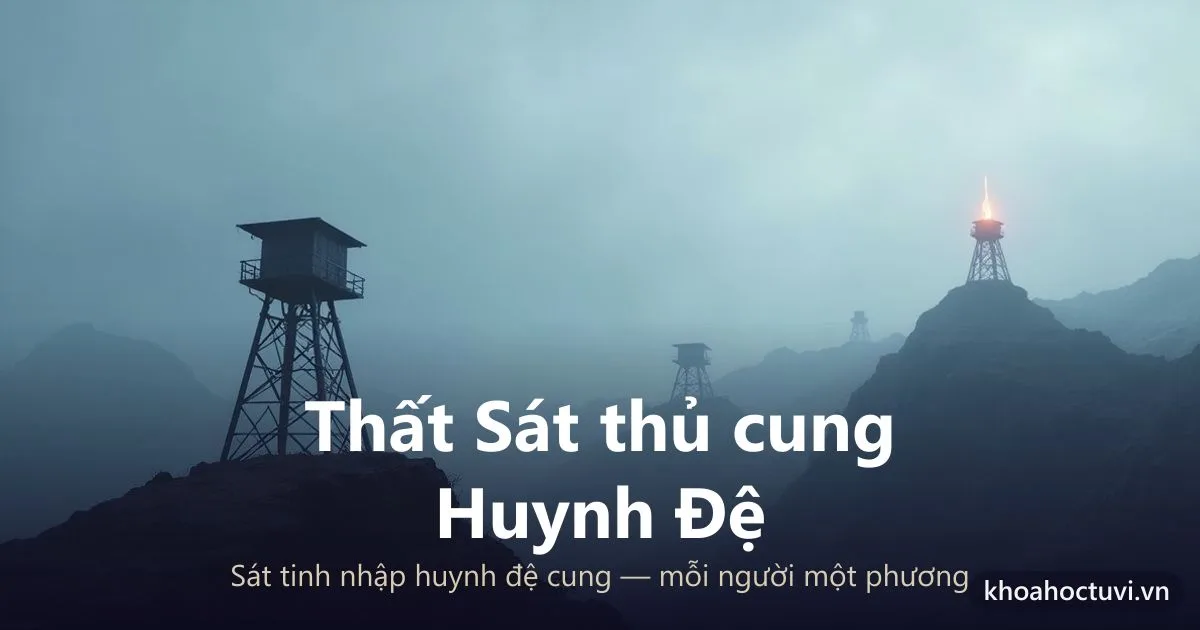 Sao Thất Sát thủ cung Huynh Đệ — luận giải Tử Vi Đẩu Số