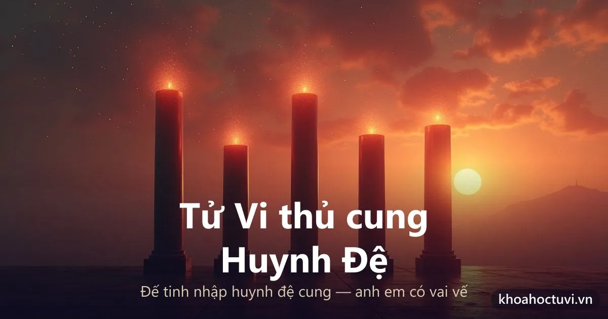 Sao Tử Vi thủ cung Huynh Đệ — luận giải Tử Vi Đẩu Số
