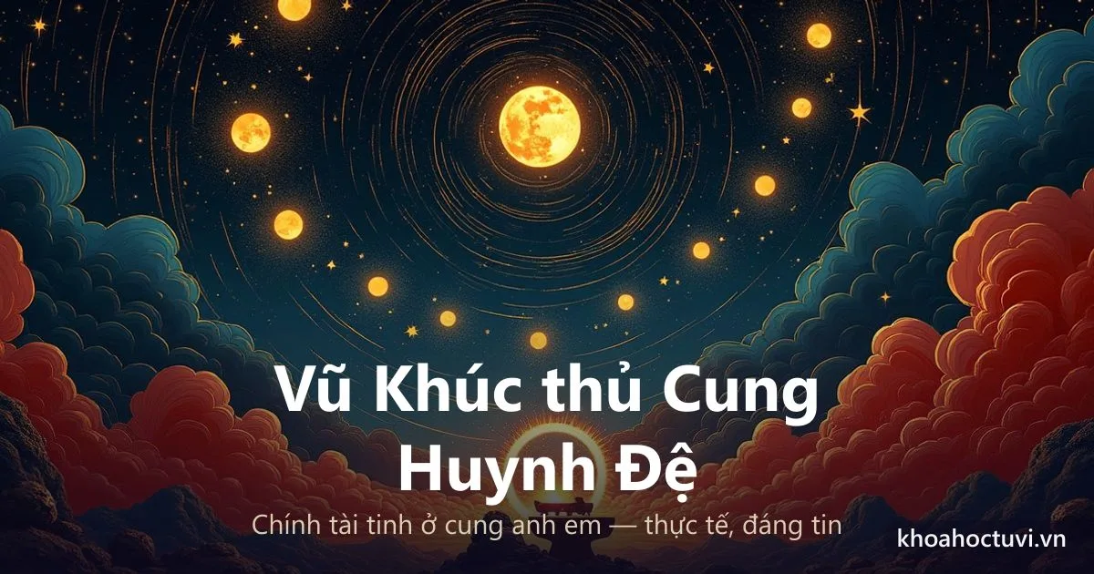 Sao Vũ Khúc thủ cung Huynh Đệ — luận giải Tử Vi Đẩu Số