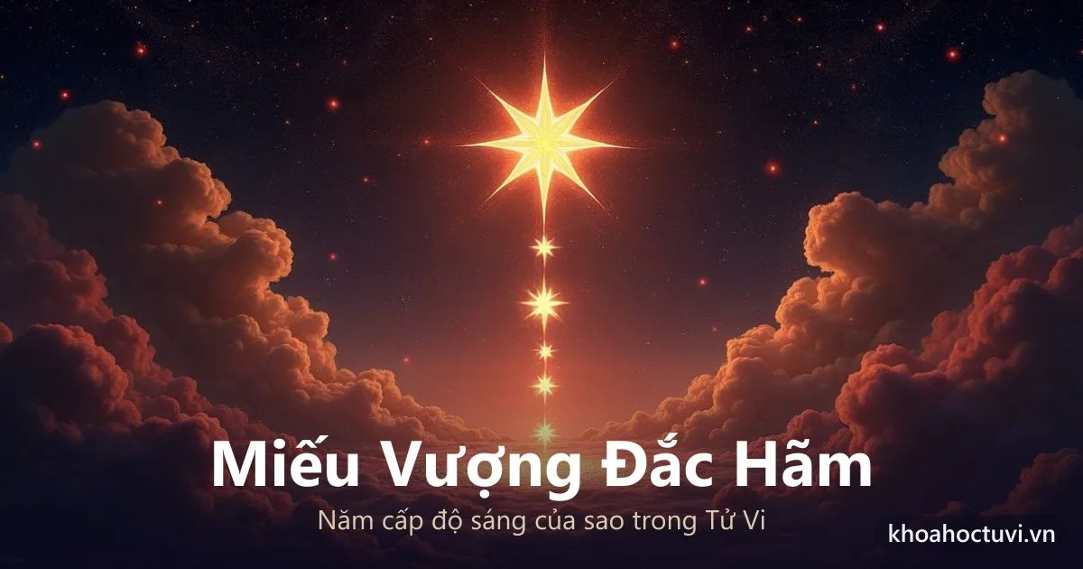 Miếu Vượng Đắc Hãm Là Gì? Cách Đọc Độ Sáng Của Sao Trong Tử Vi