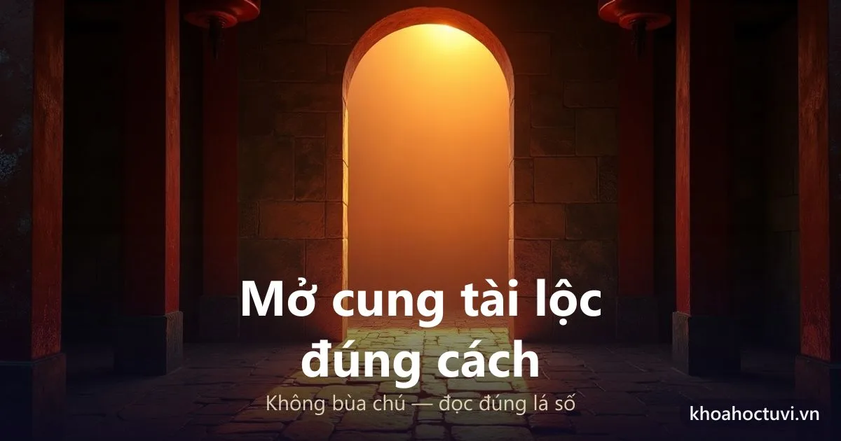 Mở Cung Tài Lộc: Hiểu Đúng Và Làm Đúng Theo Lá Số