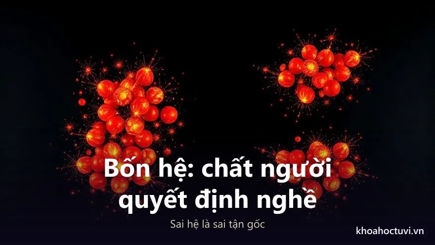 Bốn cách cục lá số trong Tử Vi và nhóm ngành nghề tương ứng: Sát Phá Tham, Tử Phủ Vũ Tướng, Cơ Nguyệt Đồng Lương và Cự Nhật