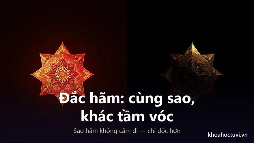 So sánh đắc hãm của sao thủ cung Quan Lộc: cùng một nghề nhưng khác tầm vóc và độ vất vả