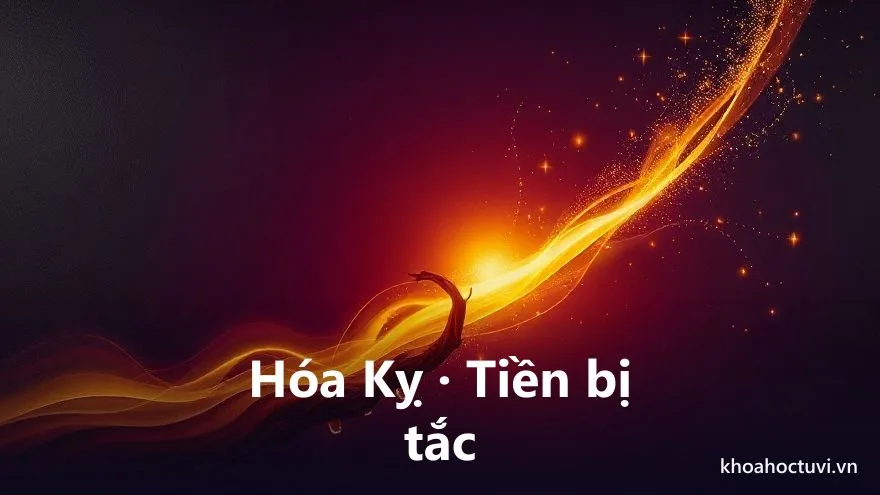 Một dòng nước vàng chảy bị một nút thắt tối chặn nghẽn lại giữa dòng dưới trời tím sao, vài giọt nhỏ giọt ra ngoài, tranh sơn dầu, biểu tượng cung Tài Bạch có Hóa Kỵ khiến tiền bị tắc trong tử vi