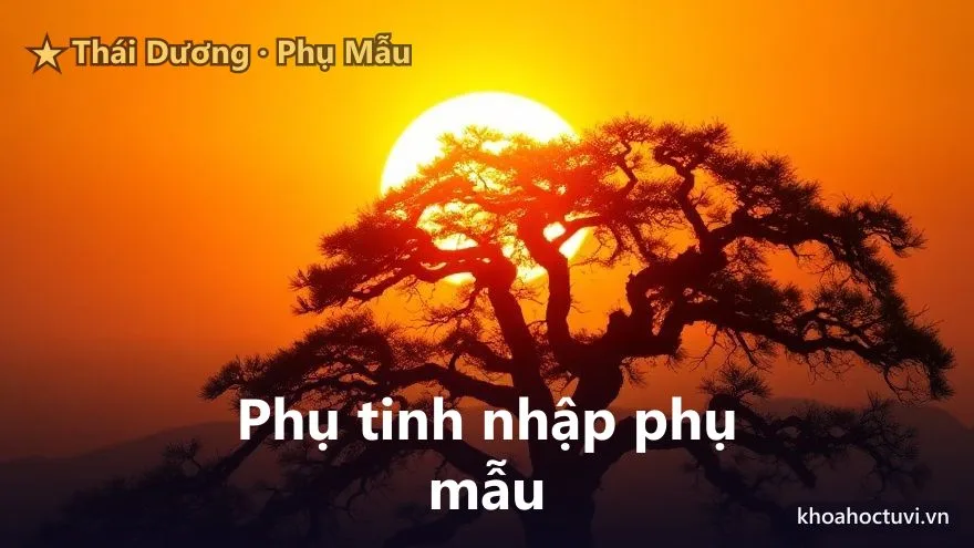 Thái Dương thủ cung Phụ Mẫu — minh họa