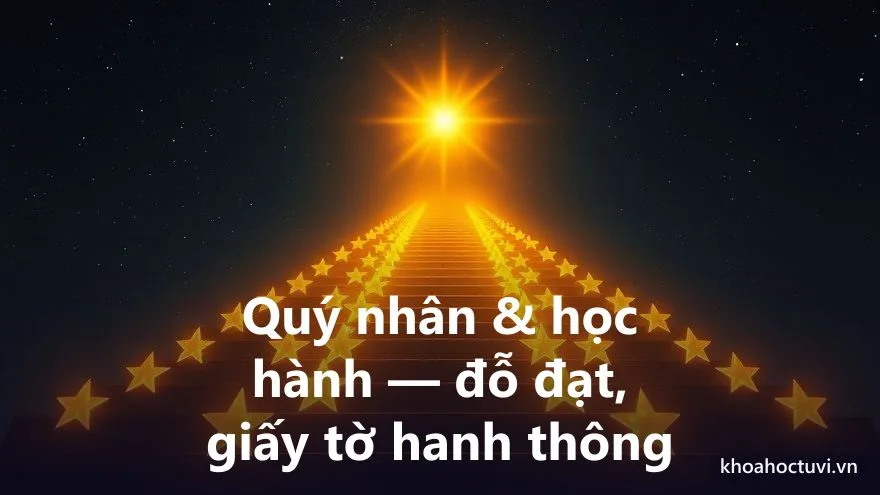 Thiên Lương thủ cung Phụ Mẫu — Quý nhân, thầy giỏi và đường học hành – giấy tờ: tài sản lớn nhất của cách này