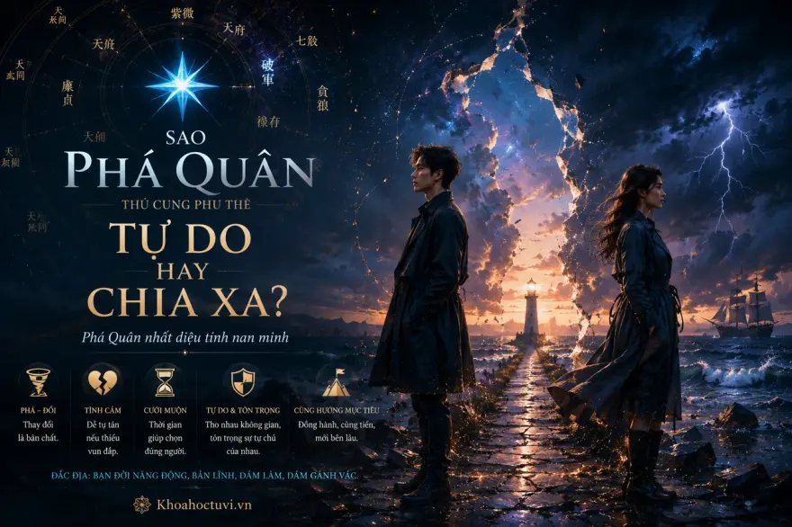 Sắc thái hôn nhân khi Phá Quân thủ cung Phu Thê