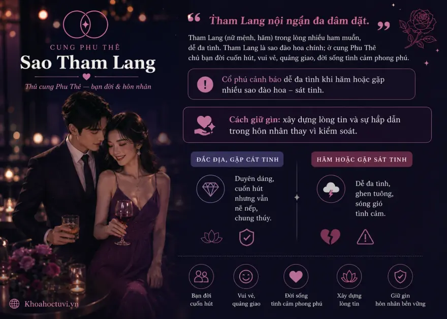 Sắc thái hôn nhân khi Tham Lang thủ cung Phu Thê