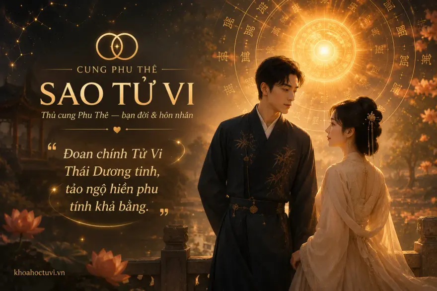 Sắc thái hôn nhân khi Tử Vi thủ cung Phu Thê