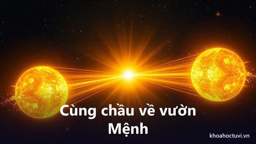 Thiên Phủ và Thiên Tướng từ hai cung cùng chiếu tia sáng triều về cung Mệnh ở trung tâm