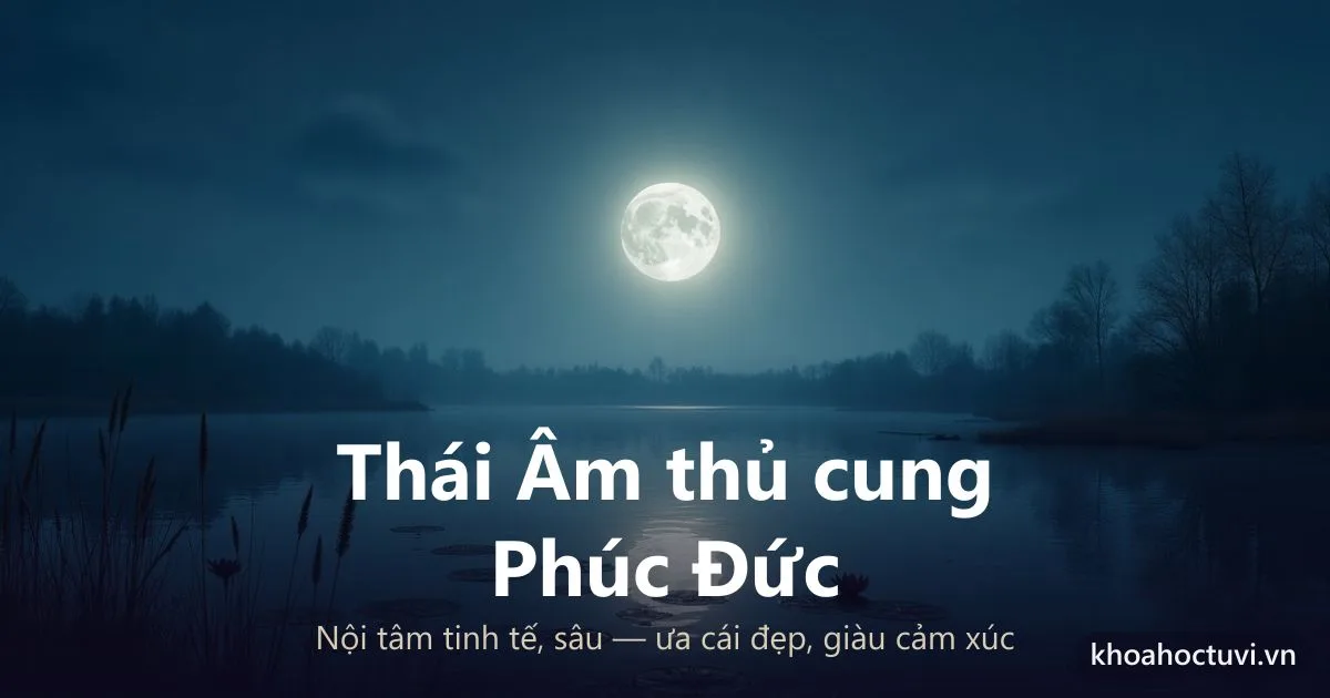 Sao Thái Âm thủ cung Phúc Đức — luận giải Tử Vi Đẩu Số